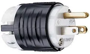 Legrand PS5266XCCV4 15 Amp 125V Straight Blade Extra Hard Use Specification Grade Plug, NEMA 5-15P, Black/White (1 Count) Legrand PS5266XCCV4 15 Amp 125V Straight Blade Extra Hard Use Specification Grade Plug, NEMA 5-15P, Black/White (1 Count)