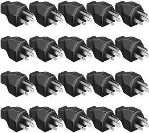 20 Pcs Extension Cord Plug Replacement Male Extension Cord Ends 125v 15a 2 Pole 3 Wire Male and Female Connector Straight Plug Replacement Compatible with Nema 5-15p 1875w 20 Pcs Extension Cord Plug Replacement Male Extension Cord Ends 125v 15a 2 Pole 3 Wire Male and Female Connector Straight Plug Replacement Compatible with Nema 5-15p 1875w