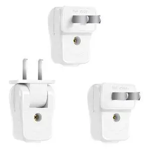 2 Prong Replacement Plug,2 Wire Rotatable Male Power Plug,3 Pcs White 2 Prong Replacement Plug,2 Wire Rotatable Male Power Plug,3 Pcs White