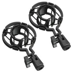 2 Pack Microphone Shock Mount Clip Universal Mic Shock Mounts Holder Anti-Vibration Spider Bracket for Handheld Microphone Dynamic Mic Stand Stereo Diaphragm Condenser Microphone Boom Arm 2 Pack Microphone Shock Mount Clip Universal Mic Shock Mounts Holder Anti-Vibration Spider Bracket for Handheld Microphone Dynamic Mic Stand Stereo Diaphragm Condenser Microphone Boom Arm
