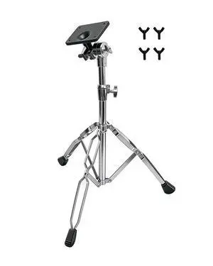 PPS101 Electronic Mounting Stand With Module Mount Plate, Double Braced Drum Pad Stand For Sample Pad/Multipad/Electric Drum Module, Chrome PPS101 Electronic Mounting Stand With Module Mount Plate, Double Braced Drum Pad Stand For Sample Pad/Multipad/Electric Drum Module, Chrome
