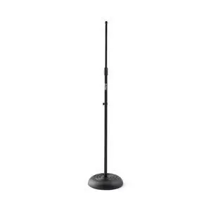 MS7201B Round-Base Mic Stand (Supports Dynamic and Condenser Microphones, Height Adjustable 33"60", Standard 5/8"-27 Threading, 7 lb, 10" Metal Base, Rubber Feet, Cable-Management Clip) MS7201B Round-Base Mic Stand (Supports Dynamic and Condenser Microphones, Height Adjustable 33"60", Standard 5/8"-27 Threading, 7 lb, 10" Metal Base, Rubber Feet, Cable-Management Clip)