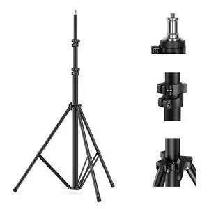 Photography Light Stand 110"/9.2ft/280cm, Air-Cushioned Aluminum Photo Video Tripod Stand with 1/4" Screw for Softbox, Studio Light, Reflector and Ring Light, Max Load 8kg, RA-S280 Photography Light Stand 110"/9.2ft/280cm, Air-Cushioned Aluminum Photo Video Tripod Stand with 1/4" Screw for Softbox, Studio Light, Reflector and Ring Light, Max Load 8kg, RA-S280
