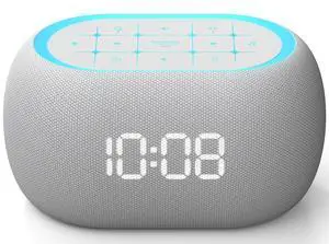 White Noise Sound Machine Alarm Clock with Bluetooth Speaker, 21 Relaxing Sounds, 7 Night Lights,0-100% Dimmer/Sleep Timer/30-Level Volume Control,Sound Machine for Kids Adults Sleeping,Bedroom White Noise Sound Machine Alarm Clock with Bluetooth Speaker, 21 Relaxing Sounds, 7 Night Lights,0-100% Dimmer/Sleep Timer/30-Level Volume Control,Sound Machine for Kids Adults Sleeping,Bedroom