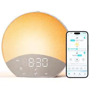 Dual Alarm Sunrise Alarm Clock with Sound Machine, APP Control Dual Alarm Sunrise Alarm Clock with Sound Machine, APP Control
