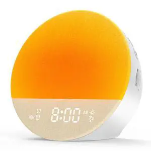 Alarm Clock Sound Machine Sleeping, Sunrise Digital Alarm Clocks Bedrooms, Loud Bluetooth Speaker Alarms Clock 23 White Noise Dual Alarms Snooze 12/24H Night Lights Timer USB Charging Dimmer, White Alarm Clock Sound Machine Sleeping, Sunrise Digital Alarm Clocks Bedrooms, Loud Bluetooth Speaker Alarms Clock 23 White Noise Dual Alarms Snooze 12/24H Night Lights Timer USB Charging Dimmer, White