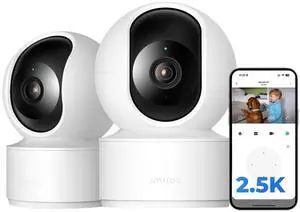 2.5K Indoor Camera, Room Camera for Bedroom, Dog/Pet/Baby/Nanny Cam with Xiaomi Home App, 360° Pan & Tilt Home Security Cam, Night Vision, Two Way Audio, 2.4GHz WiFi (C21 2 Pack) 2.5K Indoor Camera, Room Camera for Bedroom, Dog/Pet/Baby/Nanny Cam with Xiaomi Home App, 360° Pan & Tilt Home Security Cam, Night Vision, Two Way Audio, 2.4GHz WiFi (C21 2 Pack)