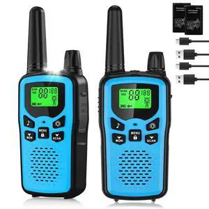 Walkie Talkies 2 Pack Long Range, Rechargeable Walkie Talkie for Adults VOX with 22 FRS Channels, 99 Privacy Codes 2 Way Radio,1200mAh Li-ion Battery, for Camping Hiking Emergency Walkie Talkies 2 Pack Long Range, Rechargeable Walkie Talkie for Adults VOX with 22 FRS Channels, 99 Privacy Codes 2 Way Radio,1200mAh Li-ion Battery, for Camping Hiking Emergency
