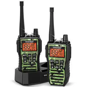 Midd Kacy MK208 Walkie Talkies Long Range, GMRS 2 Way Radio Waterproof with 61 Channels Handheld Radio -121 Privacy Codes,New Flashlight,SOS Siren,NOAA Weather Alerts & Scan - Camouflage,2 Pack Midd Kacy MK208 Walkie Talkies Long Range, GMRS 2 Way Radio Waterproof with 61 Channels Handheld Radio -121 Privacy Codes,New Flashlight,SOS Siren,NOAA Weather Alerts & Scan - Camouflage,2 Pack