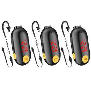 Super Mini Walkie Talkies, Portable Two-Way Radios for Restaurants, Outdoor Sports, Retail Stores, Hospital & Travel 3 Pack Super Mini Walkie Talkies, Portable Two-Way Radios for Restaurants, Outdoor Sports, Retail Stores, Hospital & Travel 3 Pack