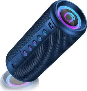 Portable Bluetooth Speaker, 2026 Bluetooth 5.4 Wireless Speaker with 20W HD Loud Stereo Sound, 20H Playtime, LED Lights, IP7, TWS Pairing, Built-in Mic, for Outdoor, Home, Beach, Party, Gift, Blue Portable Bluetooth Speaker, 2026 Bluetooth 5.4 Wireless Speaker with 20W HD Loud Stereo Sound, 20H Playtime, LED Lights, IP7, TWS Pairing, Built-in Mic, for Outdoor, Home, Beach, Party, Gift, Blue