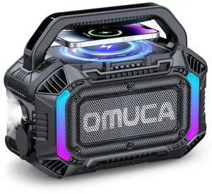Speakers Bluetooth Wireless, 100W Portable Bluetooth Speaker with Bass, IPX7 Waterproof & Floatable, 20H Playtime, RGB Light, Loud Speakers with TWS for Work, Outdoor, Garage(Black) Speakers Bluetooth Wireless, 100W Portable Bluetooth Speaker with Bass, IPX7 Waterproof & Floatable, 20H Playtime, RGB Light, Loud Speakers with TWS for Work, Outdoor, Garage(Black)