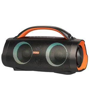 Extreme Boom Pro 100W Loud Outdoor Speaker, 2+2 Channel, IPX6 Waterproof, Bluetooth 5.3, 20H Playtime, Dynamic Lights, Portable Speaker for Camping, Beach, Pool, Working Outside - Orange Extreme Boom Pro 100W Loud Outdoor Speaker, 2+2 Channel, IPX6 Waterproof, Bluetooth 5.3, 20H Playtime, Dynamic Lights, Portable Speaker for Camping, Beach, Pool, Working Outside - Orange