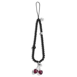 Phone Charms Cute Cherry Butterfly Cell Phone Lanyard Strap Wrist Strap for Bag Airpods Camera Pendants Decor (Black Cherry) Phone Charms Cute Cherry Butterfly Cell Phone Lanyard Strap Wrist Strap for Bag Airpods Camera Pendants Decor (Black Cherry)