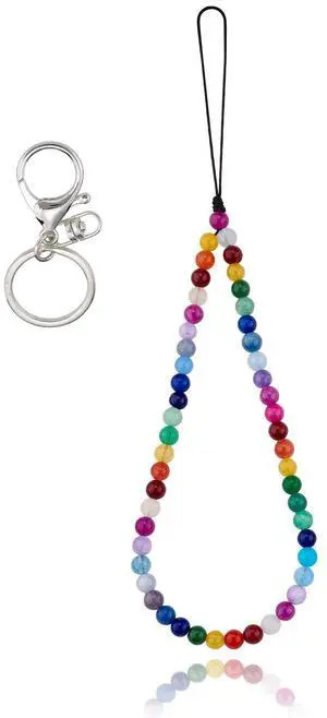 Natural Stone Phone Lanyard Wrist Straps Jade Gemstone Beaded Phone Charms Handmade Anti-Lost Lanyard String for Keychain Phone Hanging Accessories Natural Stone Phone Lanyard Wrist Straps Jade Gemstone Beaded Phone Charms Handmade Anti-Lost Lanyard String for Keychain Phone Hanging Accessories