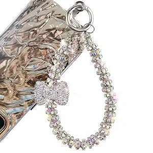 Luxury Diamond Phone Wrist Strap Phone Lanyard With Phone Tether Tab, Shiny Rhinestone Phone Chain Phone Charm Phone Strap Wrist Lanyard for Keys Bow keychain Wristlet Cell Phone Lanyards for Women Luxury Diamond Phone Wrist Strap Phone Lanyard With Phone Tether Tab, Shiny Rhinestone Phone Chain Phone Charm Phone Strap Wrist Lanyard for Keys Bow keychain Wristlet Cell Phone Lanyards for Women