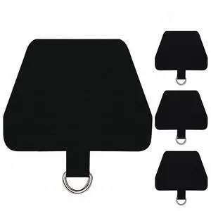 4 Pack Phone Tether Tab, Phone Strap Replacement Part for Cell Phone, Safety Lanyard Patch (Black x4) 4 Pack Phone Tether Tab, Phone Strap Replacement Part for Cell Phone, Safety Lanyard Patch (Black x4)