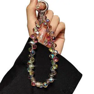 CellPhone Wrist Strap,Beaded Phone Charms,Bling Wristlet Lanyards for Women,Fashionable Bracelet for Phone,Bag,Key,Camera (MULTICOLOR) CellPhone Wrist Strap,Beaded Phone Charms,Bling Wristlet Lanyards for Women,Fashionable Bracelet for Phone,Bag,Key,Camera (MULTICOLOR)