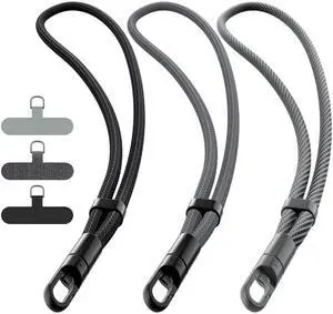 Phone Wrist Strap, 3 Pack 360°Rotating Phone Lanyard without Tangles Phone Wrist Strap, 3 Pack 360°Rotating Phone Lanyard without Tangles
