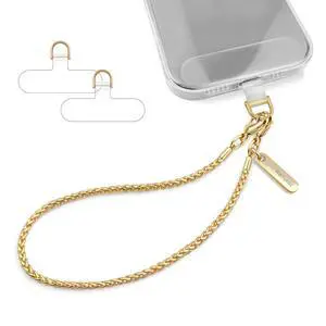 Phone Charm Strap Metal Chain Wristlet for iPhone case Hands-Free Phone Wrist Strap with 2 Tether Tabs Anti Theft strap for Women & Girls Travelling & Parties(Honey Gold) Phone Charm Strap Metal Chain Wristlet for iPhone case Hands-Free Phone Wrist Strap with 2 Tether Tabs Anti Theft strap for Women & Girls Travelling & Parties(Honey Gold)