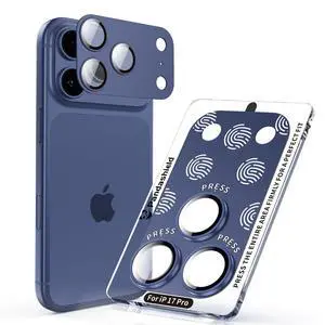 1 Pack One-Piece Full Coverage Camera Lens Protector for iPhone 17 Pro 1 Pack One-Piece Full Coverage Camera Lens Protector for iPhone 17 Pro