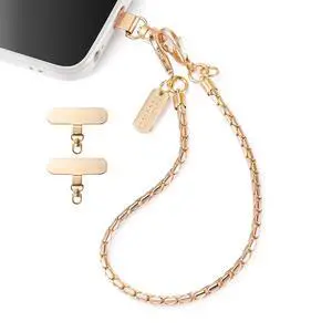 Wristlet Strap Copper Phone Lanyards Gold Detachable Metal Cellphone Safety Charms Wrist Bracelet 2 Tabs 1 Phone Leash Tether Anti Theft For Iphone Case Chain Women Girl Shopping Traveling Sport Wristlet Strap Copper Phone Lanyards Gold Detachable Metal Cellphone Safety Charms Wrist Bracelet 2 Tabs 1 Phone Leash Tether Anti Theft For Iphone Case Chain Women Girl Shopping Traveling Sport