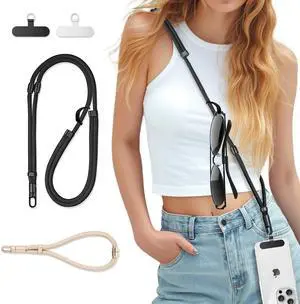 3-in-1 Crossbody Phone Lanyard & Wrist Strap 3-in-1 Crossbody Phone Lanyard & Wrist Strap