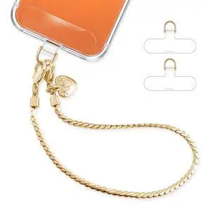 Phone Charm Strap With Metal Chain Detachable Wrist Strap For iPhone Anti Theft Strap Phone Chain Wristlet Phone Charm Strap With Metal Chain Detachable Wrist Strap For iPhone Anti Theft Strap Phone Chain Wristlet