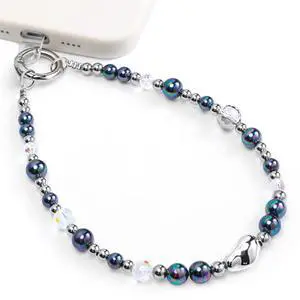 Phone Charm for Women, Beaded Wrist Strap Lanyard with Tether Tab, Anti Theft Hands Free Detachable Phone Chain Wristlet. (Colorful) Phone Charm for Women, Beaded Wrist Strap Lanyard with Tether Tab, Anti Theft Hands Free Detachable Phone Chain Wristlet. (Colorful)