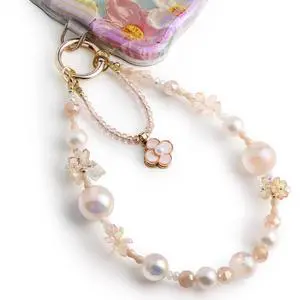 Phone Charm for Women, Anti-Theft Phone Wrist Strap Hands-Free & Beaded Chain, Detachable Cell Phone Lanyard with Tether Tab Phone Charm for Women, Anti-Theft Phone Wrist Strap Hands-Free & Beaded Chain, Detachable Cell Phone Lanyard with Tether Tab