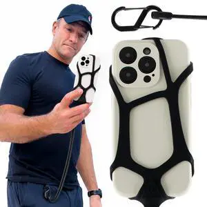 Cell Phone Lanyard Black Fits Smartphones 6.1" to 6.8 - Anti Theft Phone Strap for Men & Women, Lanyards for Phones, Hiking Phone Holder & Cellphone Lanyard, Silicone Crossbody Straps Cell Phone Lanyard Black Fits Smartphones 6.1" to 6.8 - Anti Theft Phone Strap for Men & Women, Lanyards for Phones, Hiking Phone Holder & Cellphone Lanyard, Silicone Crossbody Straps