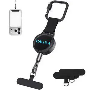 25.5'' Retractable Phone Tether Anti Theft, Phone Lanyard for Skiing, Hiking, Outdoor Travel, Anti Pickpocket Phone Strap with Locking Carabiner & Universal Anchor 25.5'' Retractable Phone Tether Anti Theft, Phone Lanyard for Skiing, Hiking, Outdoor Travel, Anti Pickpocket Phone Strap with Locking Carabiner & Universal Anchor
