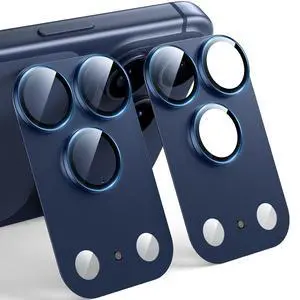 2 Pack for iPhone 17 Pro Camera Lens Protector, Deep Blue 2 Pack for iPhone 17 Pro Camera Lens Protector, Deep Blue