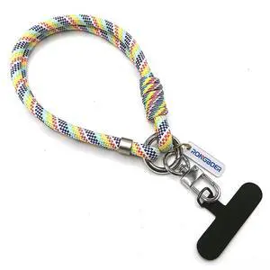 Cell Phone Wrist Strap Lanyard for Men&Women,8mm Handwoven Polyester Cord,Durable for Anti Theft Phones,Keychains,Camera,R13 (Rainbow) Cell Phone Wrist Strap Lanyard for Men&Women,8mm Handwoven Polyester Cord,Durable for Anti Theft Phones,Keychains,Camera,R13 (Rainbow)
