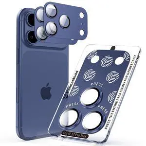 2 Pack One-Piece Full Coverage Camera Lens Protector for iPhone 17 Pro Max 2 Pack One-Piece Full Coverage Camera Lens Protector for iPhone 17 Pro Max