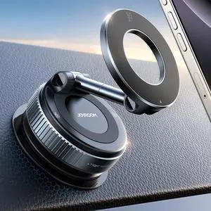 Magsafe Car Mount, Car Mount for iPhone with Strong Magnet, 360° Metal Strut Vacuum Suction Cup Phone Mount for iPhone 17 Air Pro Max/16 15 14 13 12 Series& Android Magsafe Case, Dark Blue Magsafe Car Mount, Car Mount for iPhone with Strong Magnet, 360° Metal Strut Vacuum Suction Cup Phone Mount for iPhone 17 Air Pro Max/16 15 14 13 12 Series& Android Magsafe Case, Dark Blue