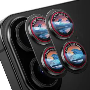 9H High-alumina Tempered Glass Camera Lens Protector for iPhone 17 Lens, Military-Grade Shatterproof with Strong Adsorption, Full Coverage Case-Friendly Cover (Black Titanium, iPhone17 - 2 Pack) 9H High-alumina Tempered Glass Camera Lens Protector for iPhone 17 Lens, Military-Grade Shatterproof with Strong Adsorption, Full Coverage Case-Friendly Cover (Black Titanium, iPhone17 - 2 Pack)