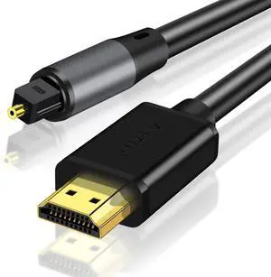 192KHz HDMI ARC to Optical Audio Adapter 6FT, ARC to Optical Converter - for HDTV AR C Ports to O ptical Soundbar, Home Theaters, Plug & Play, Support PCM 2.0 Audio Formats - Not Support CEC 192KHz HDMI ARC to Optical Audio Adapter 6FT, ARC to Optical Converter - for HDTV AR C Ports to O ptical Soundbar, Home Theaters, Plug & Play, Support PCM 2.0 Audio Formats - Not Support CEC