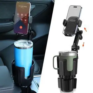 Newlest 2 in 1 Phone Mount for Car Cup Holder with Adjustable Base, Holders for Car Cupholder, No Shaking 360° Flexible Neck Phone Mount for All 4-7 Smartphones, Cup Holder for Most Bottles Newlest 2 in 1 Phone Mount for Car Cup Holder with Adjustable Base, Holders for Car Cupholder, No Shaking 360° Flexible Neck Phone Mount for All 4-7 Smartphones, Cup Holder for Most Bottles