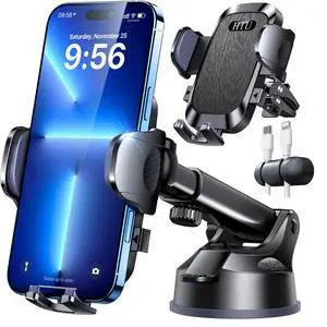 Upgraded Strongest Suction & Pro Military-Grade Certs Ultimate Car Phone Mount360°Rotatable SuctionCell Phone Holders Truck Stand for Dashboard Windshield Vent for iPhone 17 Pro Max Samsung,Black Upgraded Strongest Suction & Pro Military-Grade Certs Ultimate Car Phone Mount360°Rotatable SuctionCell Phone Holders Truck Stand for Dashboard Windshield Vent for iPhone 17 Pro Max Samsung,Black