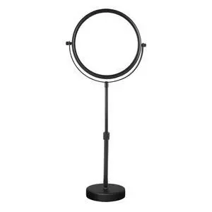 Higher Taller Tabletop Makeup Mirror of 8 Inch, 5X Magnified Makeup Mirror Countertop Standing, Height Adjustable, Double Sided Mirror in Matte Black (8 Inch, 5X) Higher Taller Tabletop Makeup Mirror of 8 Inch, 5X Magnified Makeup Mirror Countertop Standing, Height Adjustable, Double Sided Mirror in Matte Black (8 Inch, 5X)