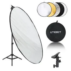 43"/110cm Photography Reflector with Stand & Clamp 43"/110cm Photography Reflector with Stand & Clamp