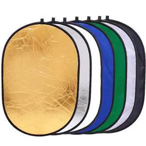 7-in-1 Photography Reflector (Rectangular) Translucent/Silver/Gold/White/Black/Blue/Green Light Diffuser & Chroma Key Background Kit with Carrying Case (120x180cm/47x70) 7-in-1 Photography Reflector (Rectangular) Translucent/Silver/Gold/White/Black/Blue/Green Light Diffuser & Chroma Key Background Kit with Carrying Case (120x180cm/47x70)
