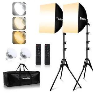 Softbox Lighting Kit 2pack,Soft Box Upgrade 85W 2700-6400K 100-240V LED Bulbs Professional Photography Lighting Kit, Photo Studio Lights for Photoshoot/Video Recording/Live Streaming Softbox Lighting Kit 2pack,Soft Box Upgrade 85W 2700-6400K 100-240V LED Bulbs Professional Photography Lighting Kit, Photo Studio Lights for Photoshoot/Video Recording/Live Streaming