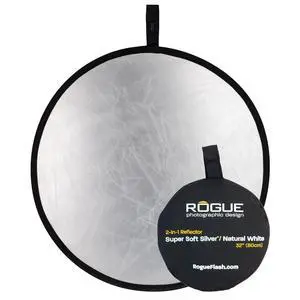 2-in-1 Collapsible Reflector - Super Soft Silver / Natural White 32 2-in-1 Collapsible Reflector - Super Soft Silver / Natural White 32