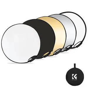 5-in-1 Light Reflector, 22"/60cm with Handle Grip& Bag 5-in-1 Light Reflector, 22"/60cm with Handle Grip& Bag