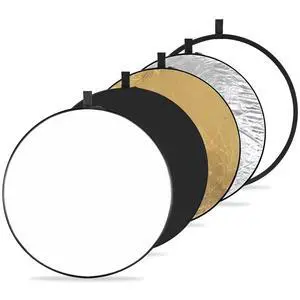 5-in-1 Light Reflector 32"(80cm) Photography Diffuser Collapsible Portable for Studio and Outdoor Lighting Gold Silver White Black Translucent 5-in-1 Light Reflector 32"(80cm) Photography Diffuser Collapsible Portable for Studio and Outdoor Lighting Gold Silver White Black Translucent