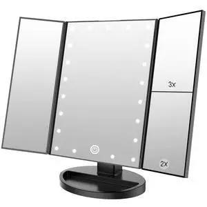 Makeup Mirror with 21 LED Lights,Two Power Supply Modes Makeup Mirror with 21 LED Lights,Two Power Supply Modes