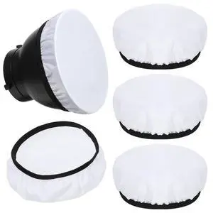 7"/18cm Light Diffuser,Soft Diffuser Lamp Cover White Lamp Shade Diffuser,Great for Studio Strobe Reflectors, Video Shooting (4Pcs) 7"/18cm Light Diffuser,Soft Diffuser Lamp Cover White Lamp Shade Diffuser,Great for Studio Strobe Reflectors, Video Shooting (4Pcs)