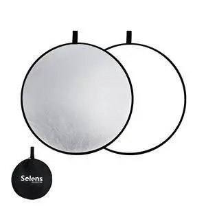 2 in 1 Foldable 17 in Light Reflector,Collapsible Disc Photography 2 in 1 Foldable 17 in Light Reflector,Collapsible Disc Photography